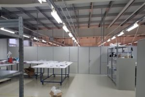 Противопожарная перегородка для цехов / серия FRM5504